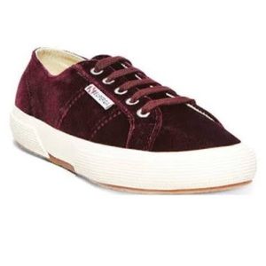 Superga Holiday Red velvet sneaker!